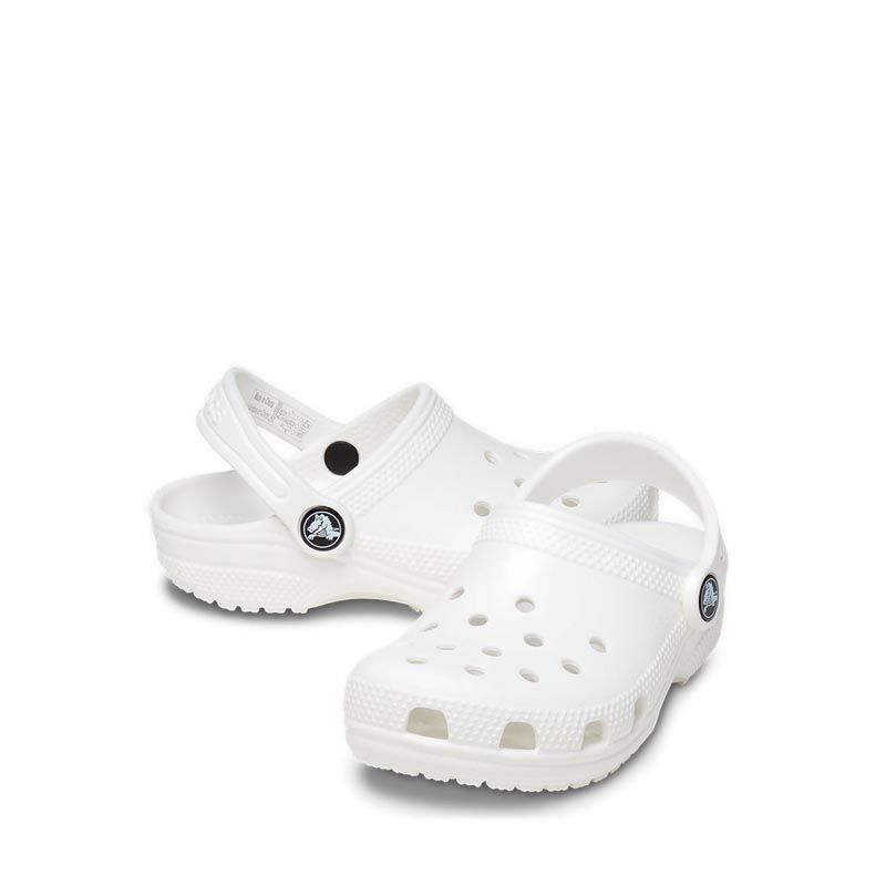 Crocs Classic Toddler Clog - White - Gambar 4