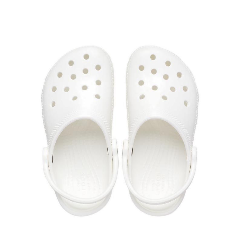 Crocs Classic Toddler Clog - White - Gambar 5
