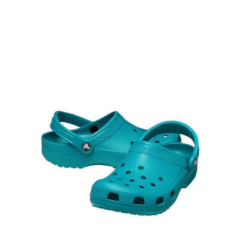 Crocs Classic Unisex Clog - Turbo Teal - Gambar 4
