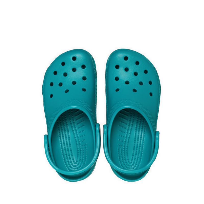 Crocs Classic Unisex Clog - Turbo Teal - Gambar 6