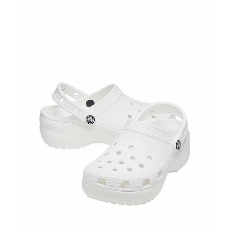 Crocs Classic Unisex Clog - Platform Clog W White - Gambar 3