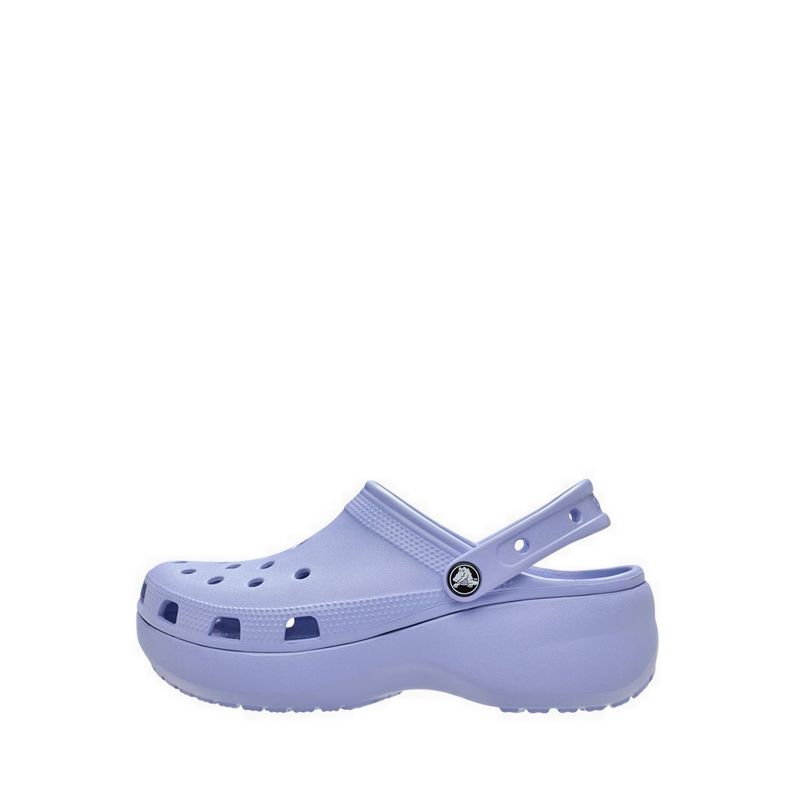 Crocs Classic Platform Women Clog - Blue Haze - Gambar 2