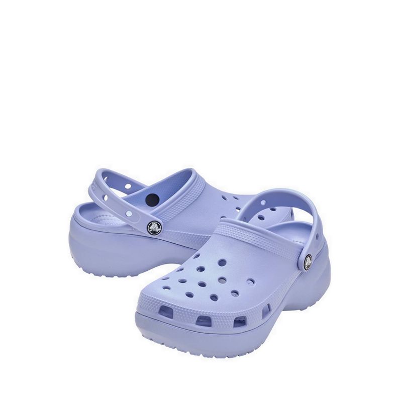 Crocs Classic Platform Women Clog - Blue Haze - Gambar 4