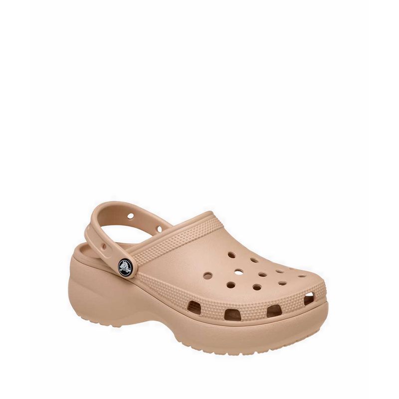 Crocs Classic Platform Women Clog - Pink Caramel - Gambar 3