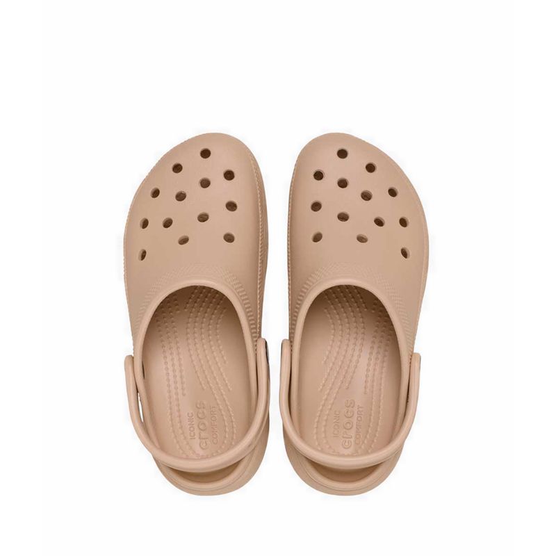 Crocs Classic Platform Women Clog - Pink Caramel - Gambar 6