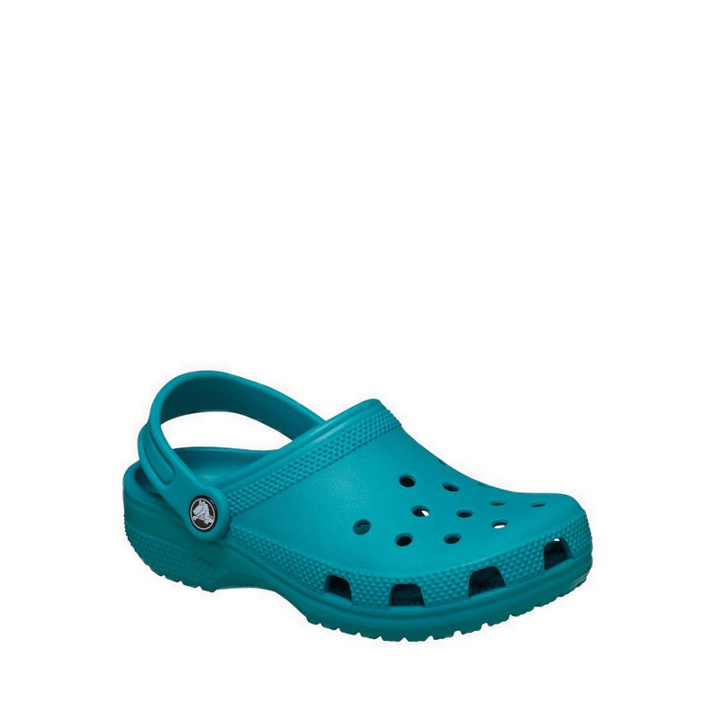 Crocs Classic Kids Clog - Turbo Teal - Gambar 3