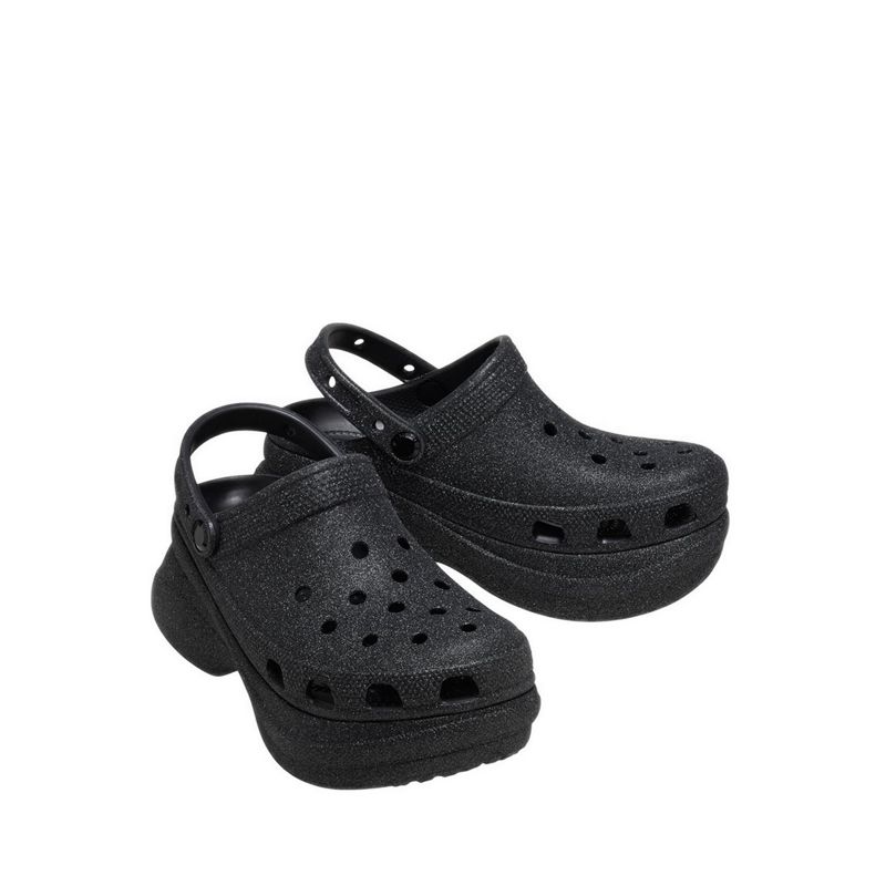 Crocs Bae Glitter Women Clog - Black - Gambar 4