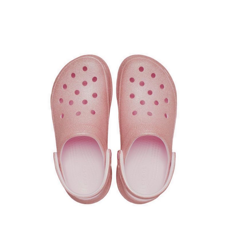 Crocs Bae Glitter Women Clog - Pink Milk - Gambar 6
