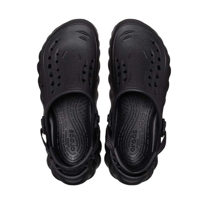 Crocs Echo Unisex Clog - Black - Gambar 4