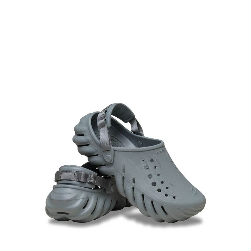 Crocs Echo Unisex Clog - Concrete - Gambar 4