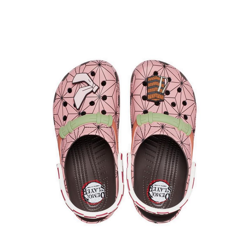 Crocs Demon Slayer Nezuko Classic Unisex Clog - Espresso - Gambar 6