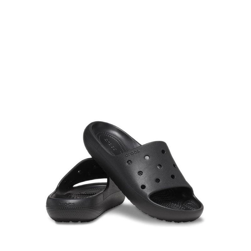 Crocs Classic Unisex Slide v2 - Black - Gambar 3