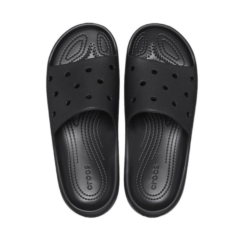 Crocs Classic Unisex Slide v2 - Black - Gambar 5