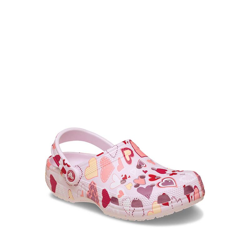 Crocs Classic Valentine's Day Clog - Pink Milk/Hearts - Gambar 3
