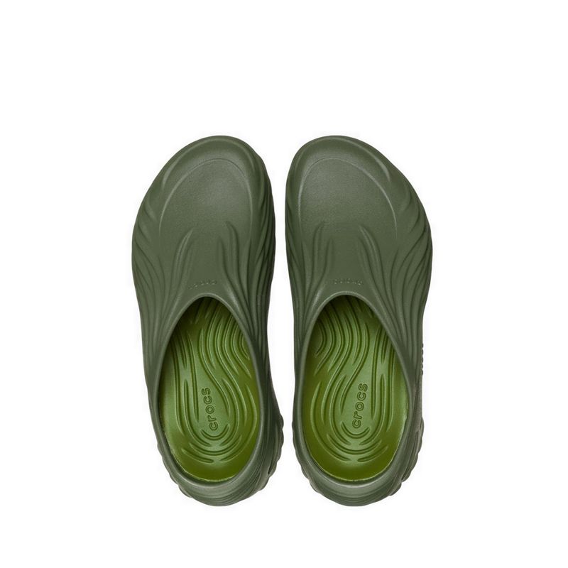 Crocs Echo Wave Unisex Clog - Army Green - Gambar 6