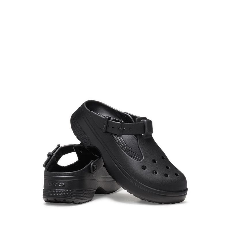 Crocs Classic Mary Jane Unisex Clog - Black - Gambar 2