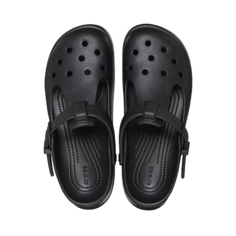 Crocs Classic Mary Jane Unisex Clog - Black - Gambar 3