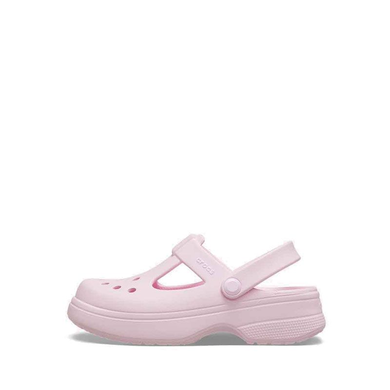 Crocs Classic Kids Mary Jane Clog - Pink Milk - Gambar 2