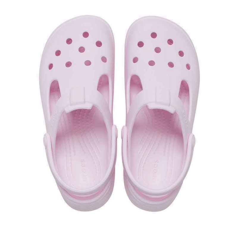 Crocs Classic Kids Mary Jane Clog - Pink Milk - Gambar 6
