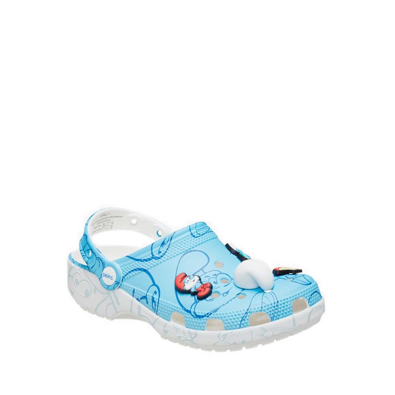 Crocs Smurfs Classic Unisex Clog - Multi - Gambar 3