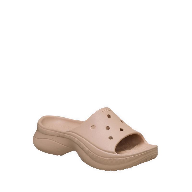 Crocs Bae Slide Women Clog - Pink Caramel - Gambar 3