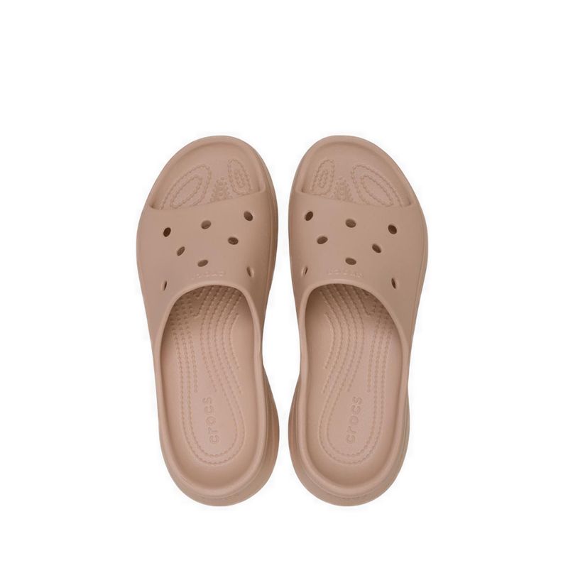 Crocs Bae Slide Women Clog - Pink Caramel - Gambar 6