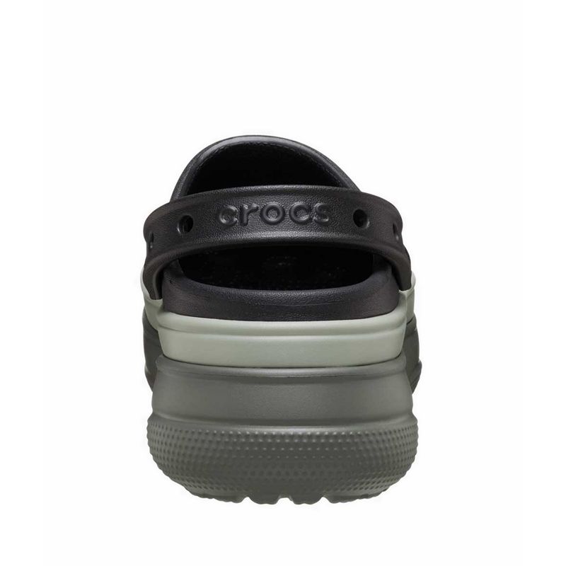 Crocs Classic Stacked Unisex Clog - Black - Gambar 5