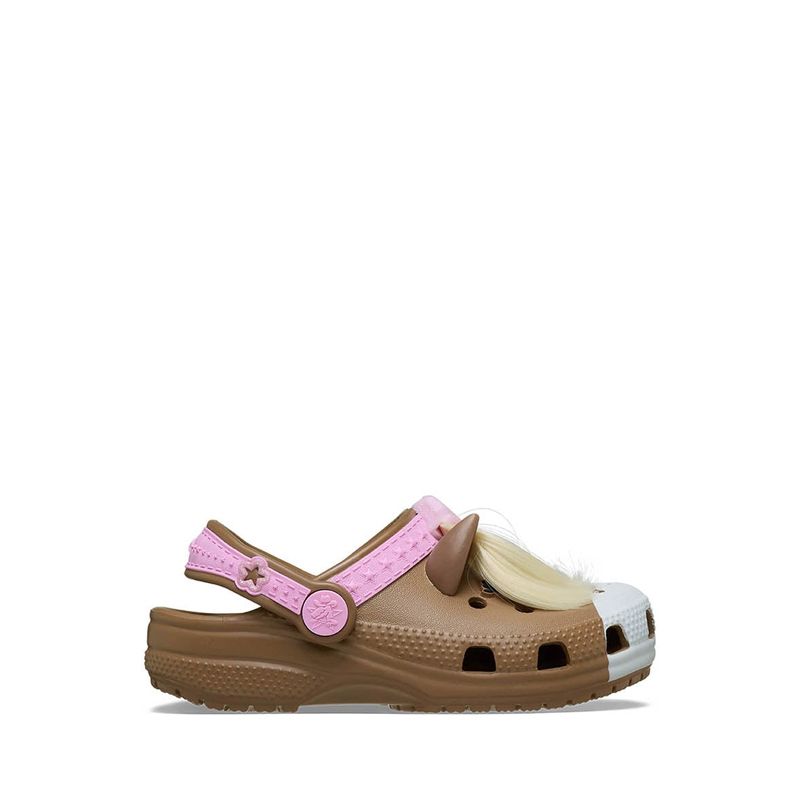 Crocs Classic IAM Horse Toddler Clog - Milk Chocolate - Gambar 2