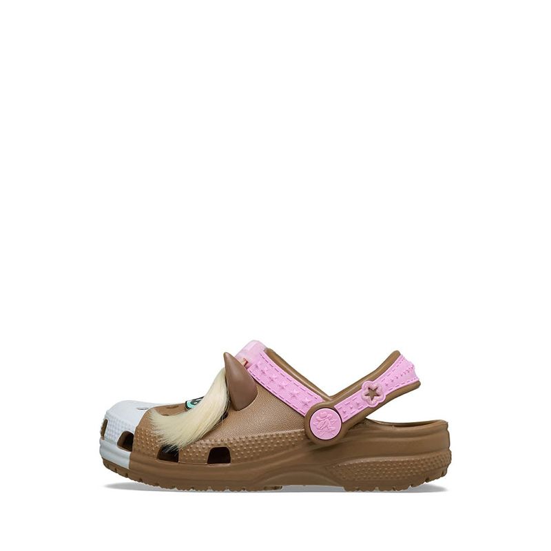 Crocs Classic IAM Horse Toddler Clog - Milk Chocolate - Gambar 3