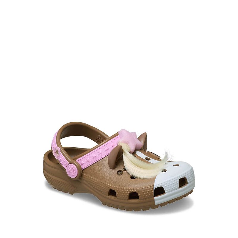 Crocs Classic IAM Horse Toddler Clog - Milk Chocolate - Gambar 4