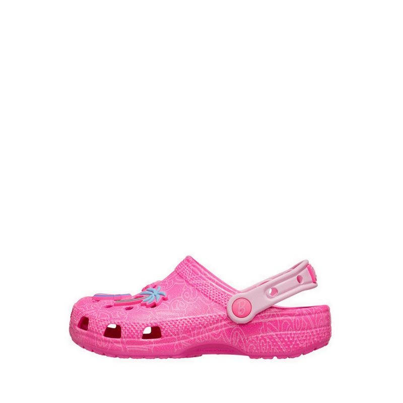 Crocs Mattel Pink Barbie Classic Kids Clog - Multi - Gambar 2