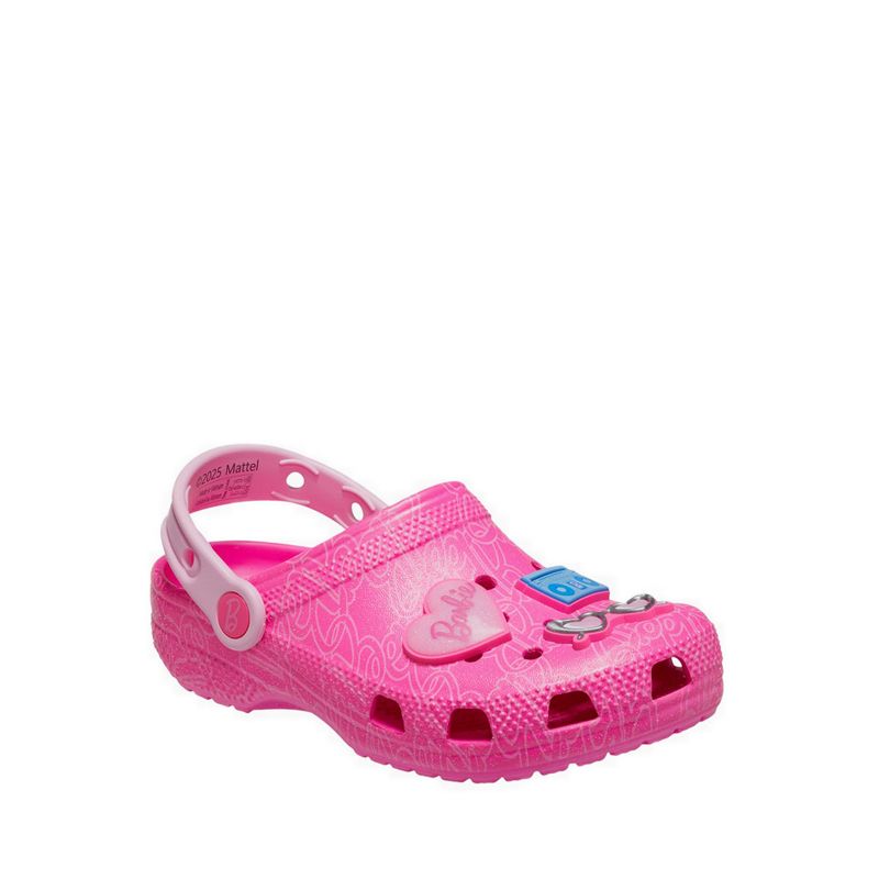 Crocs Mattel Pink Barbie Classic Kids Clog - Multi - Gambar 3
