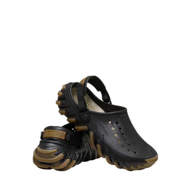 Crocs Echo Gum RO Unisex Clog - Black - Gambar 4