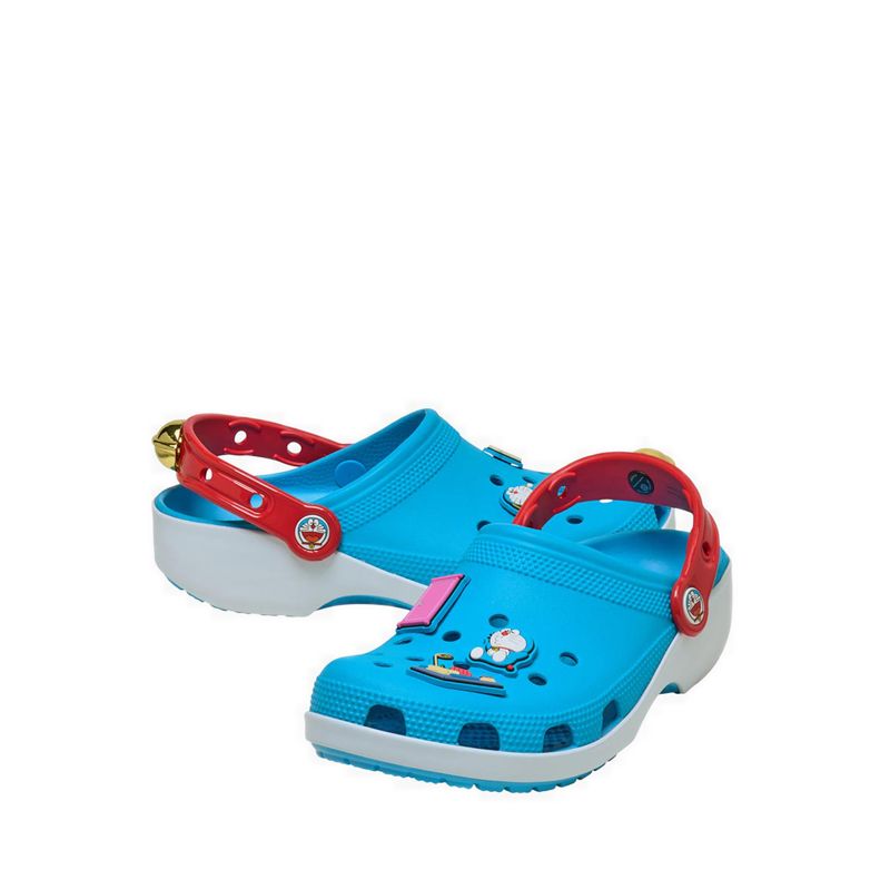 Crocs Doraemon Classic Unisex Clog - Multi - Gambar 4