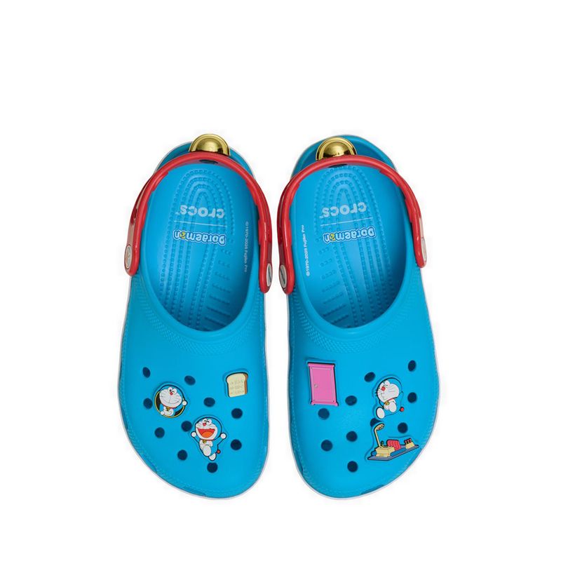 Crocs Doraemon Classic Unisex Clog - Multi - Gambar 6
