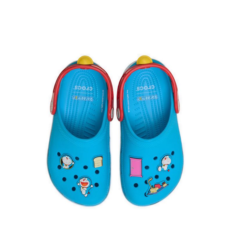 Crocs Doraemon Classic Kids Clog - Multi - Gambar 6