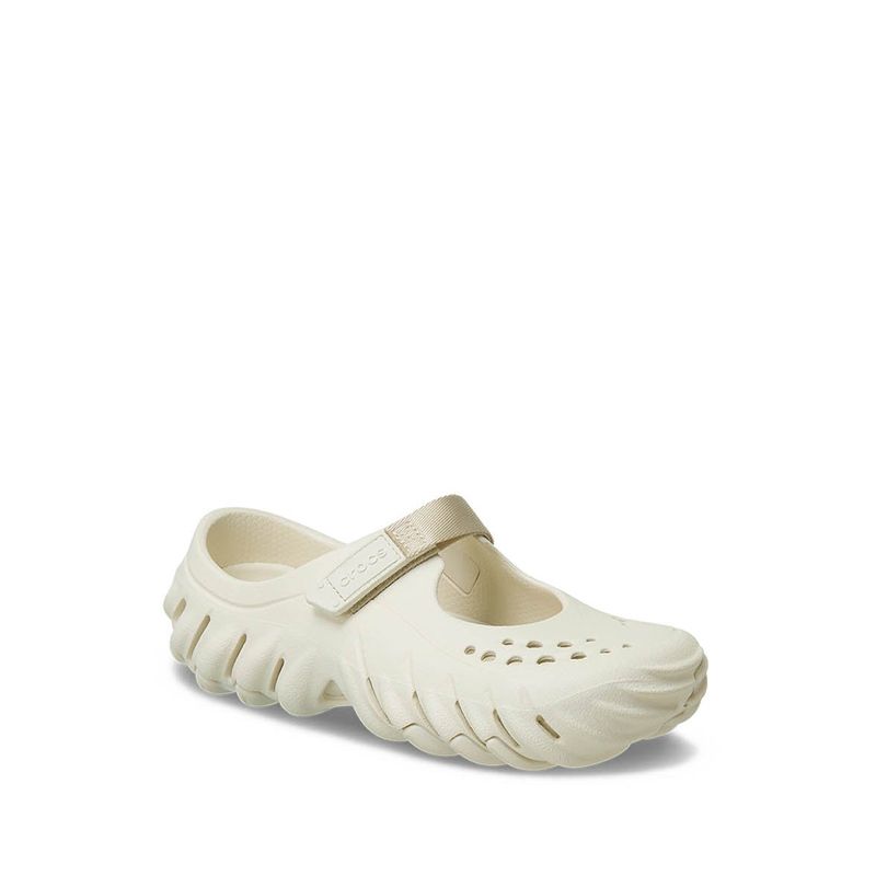 Crocs Echo Mary Jane Women Clog - Summit White - Gambar 4