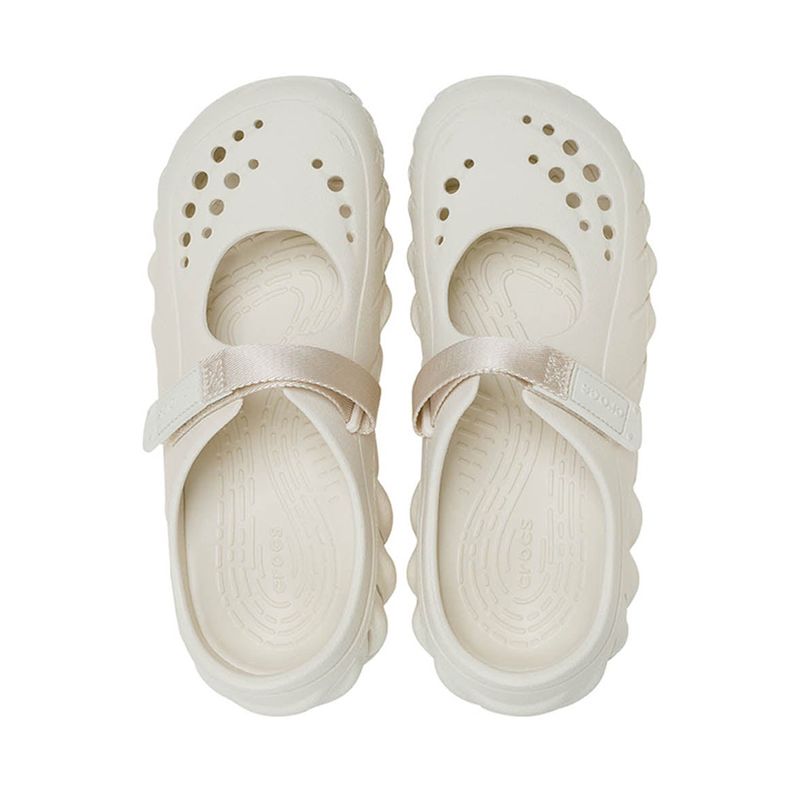 Crocs Echo Mary Jane Women Clog - Summit White - Gambar 7