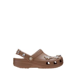 Crocs Classic Pinnacle Embellishment Kids Clog - Latte