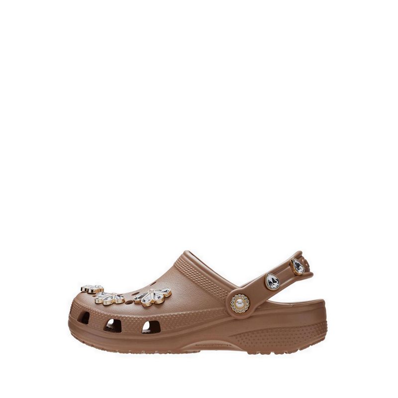 Crocs Classic Pinnacle Embellishment Kids Clog - Latte - Gambar 2