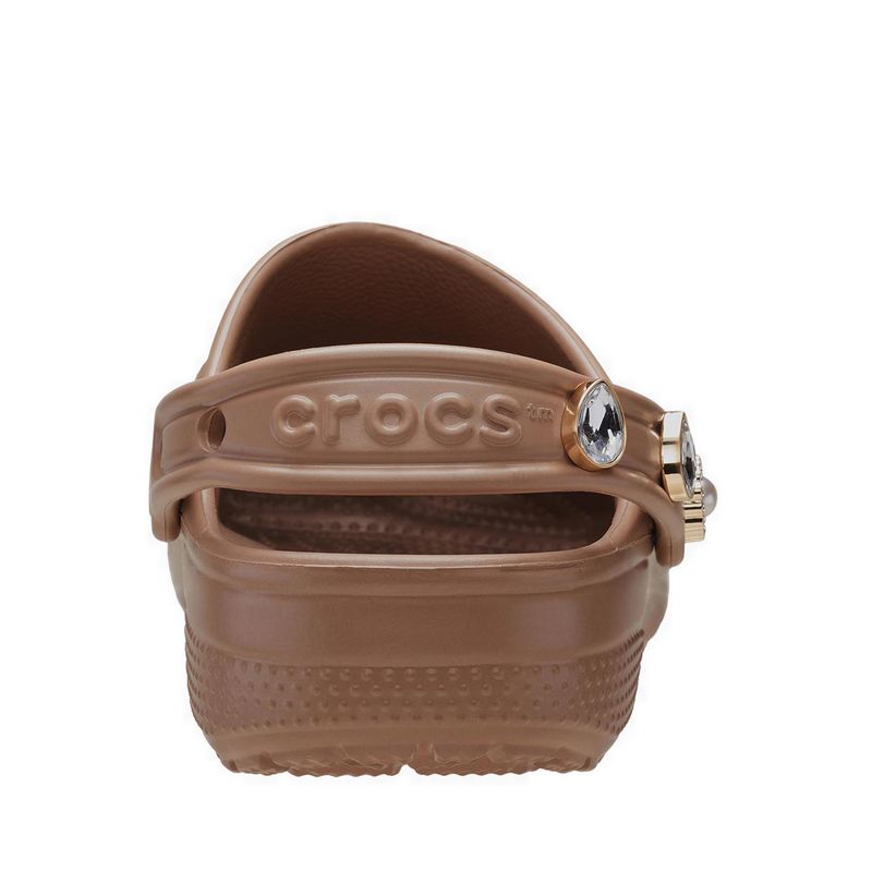 Crocs Classic Pinnacle Embellishment Kids Clog - Latte - Gambar 5