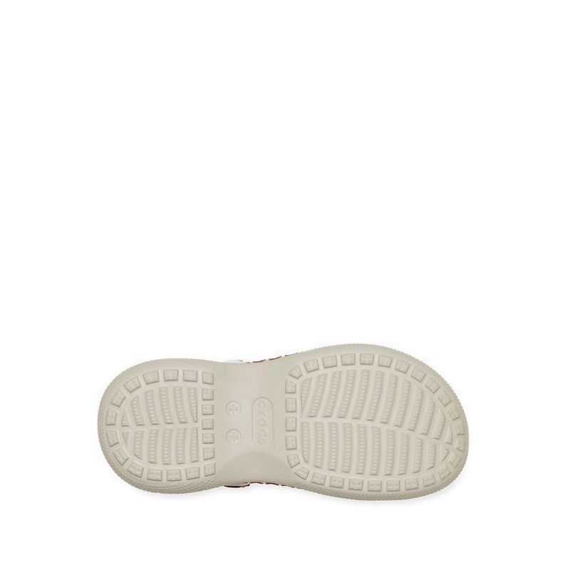 Crocs Classic Stacked Crimson Gallop Unisex Clog - Chalk/Multi - Gambar 5