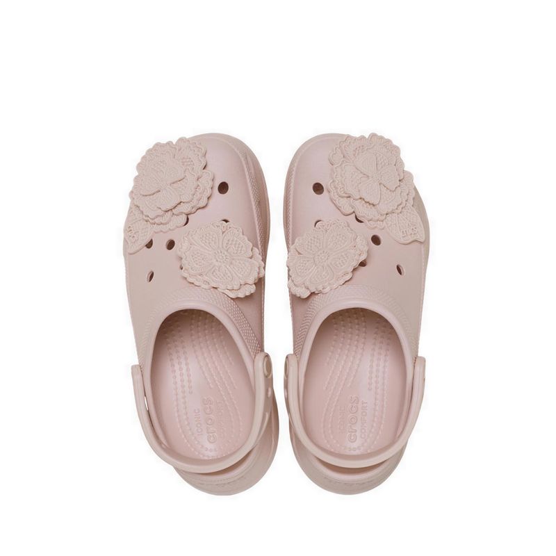 Crocs Bae Lace Floral Women Clog - Quartz - Gambar 6